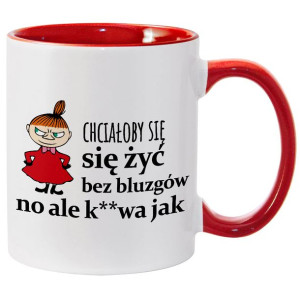 KUBEK WNĘTRZE CZERWON Prezent MAŁA MI Wiele Wzorów