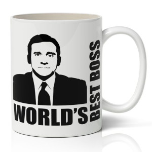 KUBEK World's Best BOSS Prezent wzór THE OFFICE 06