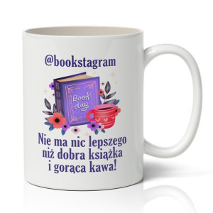KUBEK wzór KSIĄŻKOHOLICZKA 03 prezent +Twoje imię