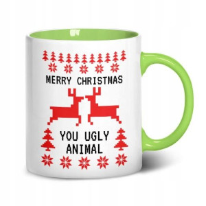 KUBEK ZIELONY Prezent na ŚWIĘTA GRINCH Mix Wzorów