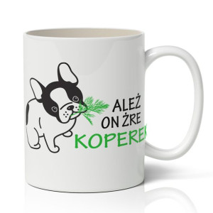 Śmieszny Kubek Koperkowy Pies 01, Makłowicz