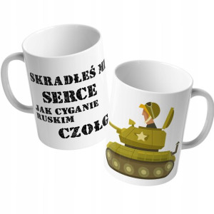 Śmieszny KUBEK Skradłeś Mi Serce Jak CYGANIE CZOŁG