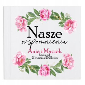 ALBUM SZYTY na zdjęcia Prezent na ROCZNICĘ Wzory