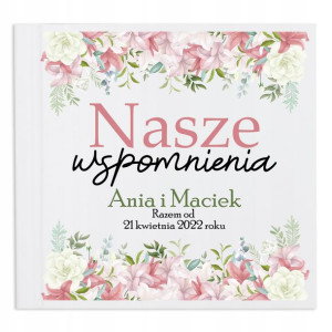 ALBUM SZYTY na zdjęcia Prezent na ROCZNICĘ Wzory