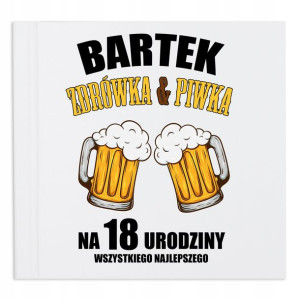 ALBUM SZYTY Prezent na 18 URODZINY Wiele WZORÓW