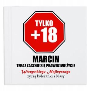 ALBUM SZYTY Prezent na 18 URODZINY Wiele WZORÓW