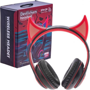 Słuchawki Nauszne DIABEŁ ROGI DEVIL Bluetooth LED