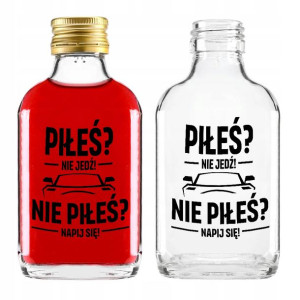 BUTELKA 100 ML Piersiówka ŚMIESZNY PREZENT WZORY