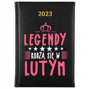 KALENDARZ A5 2023 LEGENDY rodzą się W LUTYM Wzory