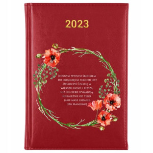 KALENDARZ Dzienny A5 2023 CYTATY Motywacyjne Wzory