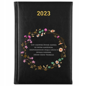 KALENDARZ Dzienny A5 2023 CYTATY Motywacyjne Wzory