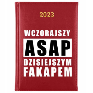 KALENDARZ Dzienny A5 2023 do Pracy Śmieszne Wzory