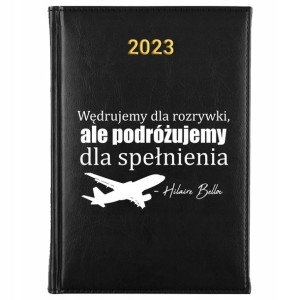 KALENDARZ Dzienny A5 2023 PODRÓŻNIKA CYTATY Wzory
