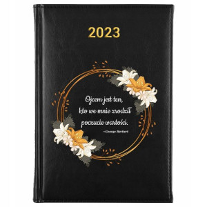 KALENDARZ Dzienny A5 2023 Prezent dla TATY Wzory
