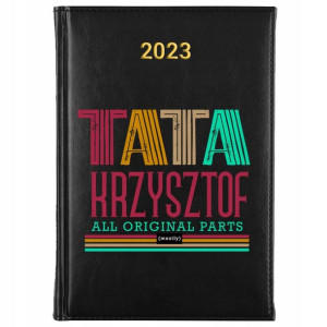 KALENDARZ Dzienny A5 2023 Prezent dla TATY WZORY