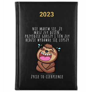 KALENDARZ Dzienny A5 2023 Prezent do PRACY Wzory