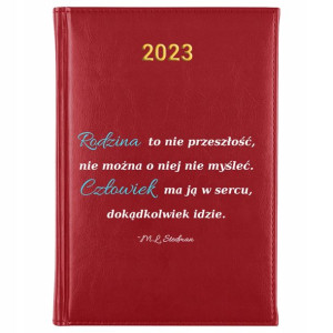 KALENDARZ Dzienny A5 2023 Prezent RODZINA Wzory