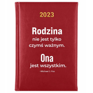 KALENDARZ Dzienny A5 2023 Prezent RODZINA Wzory