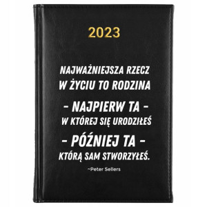 KALENDARZ Dzienny A5 2023 Prezent RODZINA Wzory