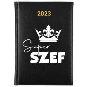 KALENDARZ Dzienny A5 2023 Prezent SUPER SZEF Wzory