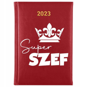 KALENDARZ Dzienny A5 2023 Prezent SUPER SZEF Wzory