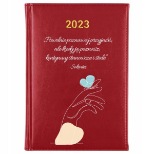 KALENDARZ Dzienny A5 2023 PRZYJAŹŃ Prezent Wzory