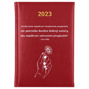 KALENDARZ Dzienny A5 2023 PRZYJAŹŃ Prezent Wzory