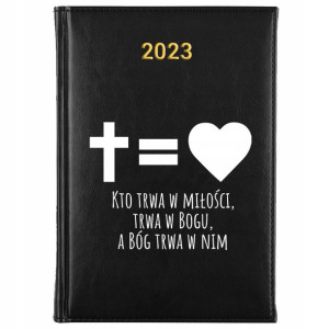 KALENDARZ Dzienny A5 2023 Religijne CYTATY Wzory