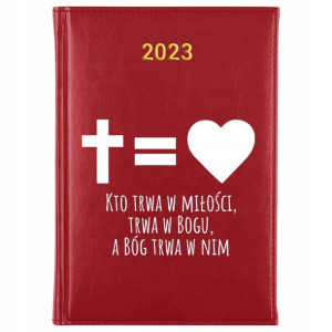KALENDARZ Dzienny A5 2023 Religijne CYTATY Wzory