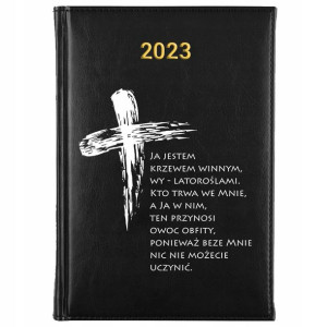 KALENDARZ Dzienny A5 2023 Religijne CYTATY Wzory