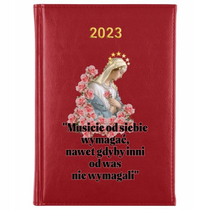 KALENDARZ Dzienny A5 2023 Religijne CYTATY Wzory