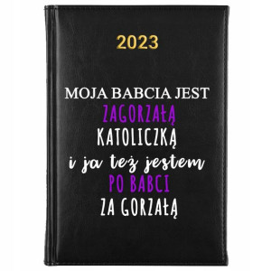 KALENDARZ Książkowy Dzienny A5 2023 Śmieszne WZORY