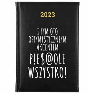 KALENDARZ Książkowy Dzienny A5 2023 Śmieszne WZORY