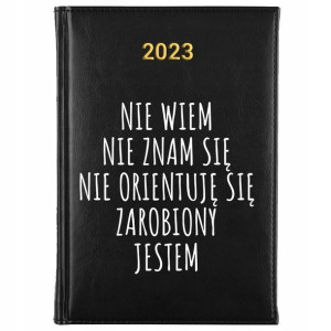 KALENDARZ Książkowy Dzienny A5 2023 Śmieszne WZORY