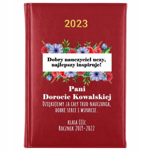 KALENDARZ Planer A5 2023 Prezent dla NAUCZYCIELA