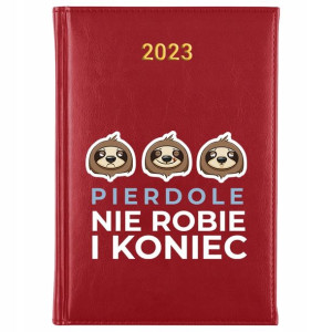 KALENDARZ Terminarz Dzienny A5 2023 Śmieszne Wzory
