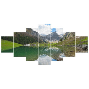 Jezioro Seealpsee - Tambako The Jaguar   - obraz drukowany  210x100cm