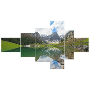 Jezioro Seealpsee - Tambako The Jaguar   - obraz drukowany  180x100cm