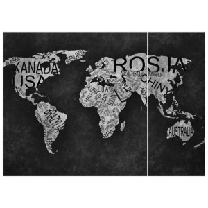 World Map    - obraz drukowany  70x50cm