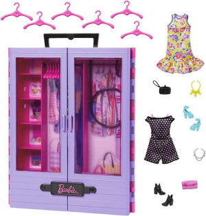 Barbie - Szafa Z Wieszakami - Hjl65