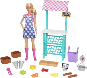 Barbie - Targ Farmerski + Lalka - Hcn22