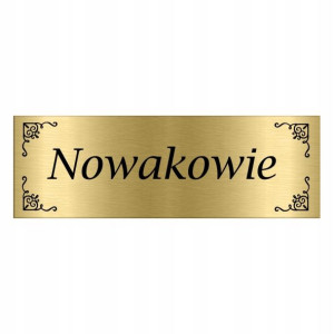 TABLICZKA na DRZWI z Nazwiskiem 15x5 WIELE WZORÓW