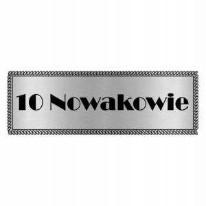 TABLICZKA na DRZWI z Nazwiskiem 15x5 WIELE WZORÓW