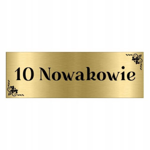 TABLICZKA na DRZWI z Nazwiskiem 15x5 WIELE WZORÓW