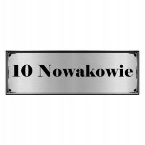 TABLICZKA na DRZWI z Nazwiskiem 15x5 WIELE WZORÓW