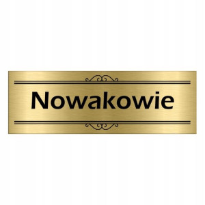TABLICZKA na DRZWI z Nazwiskiem 15x5 WIELE WZORÓW