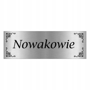TABLICZKA na DRZWI z Nazwiskiem 15x5 WIELE WZORÓW