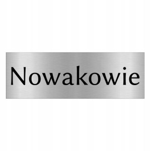 TABLICZKA na DRZWI z Nazwiskiem 15x5 WIELE WZORÓW