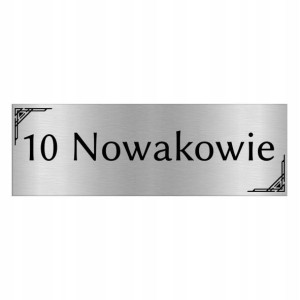 TABLICZKA na DRZWI z Nazwiskiem 15x5 WIELE WZORÓW