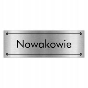 TABLICZKA na DRZWI z Nazwiskiem 15x5 WIELE WZORÓW